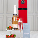 Masottina Prosecco Rose Spumante & Chocolate Box with Strawberry and Champagne Truffles