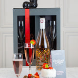 Rose Wine and Chocolates Gift Box